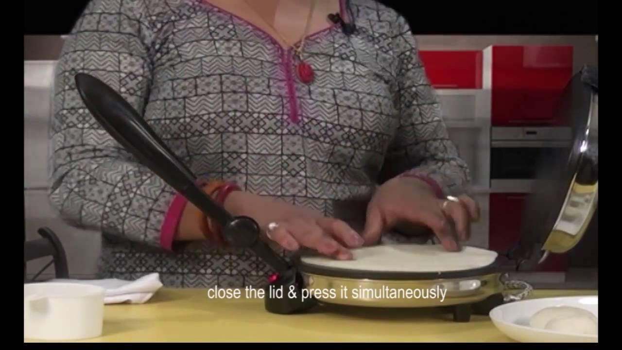 HOW TO MAKE ROTI ON ELECTRIC ROTI MAKER EASY STEPS YouTube