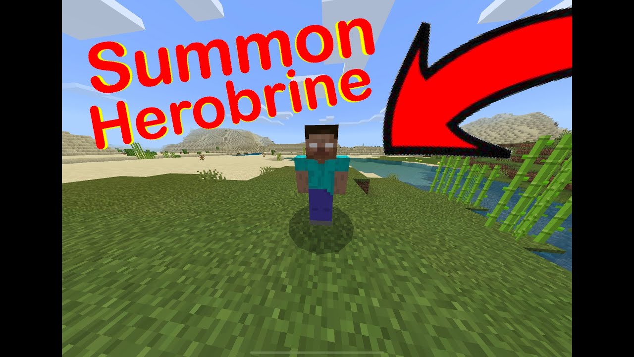 How To Summon Herobrine In MINECRAFT *ACTUALLY WORKS* - YouTube