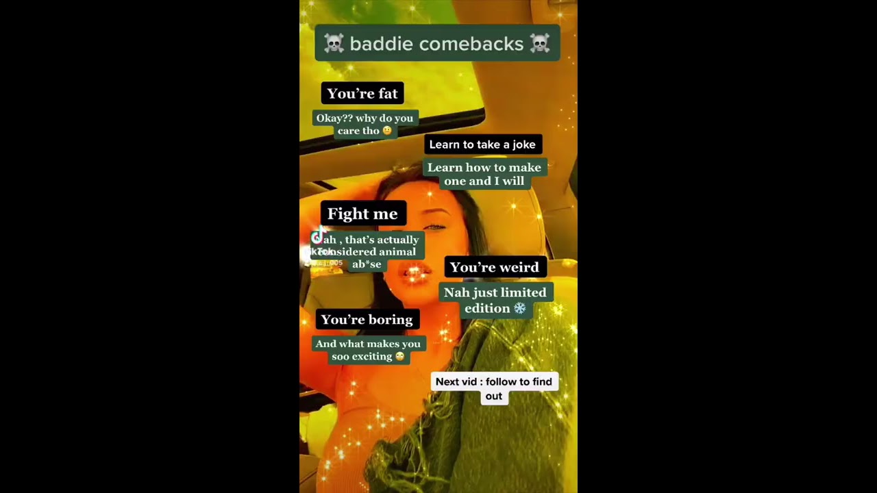 COMEBACKS FOR BADDIES Baddie Comeback Shorts Squidgame Cj 005 Tiktok Blowupszn