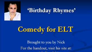 Comedy for ELT - Birthday Rhymes