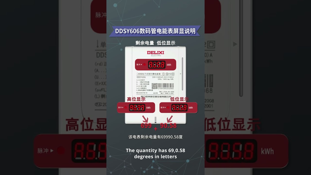 Understanding Delixi DDSY606 Digital Energy Meter Displays: Key Readings Explained