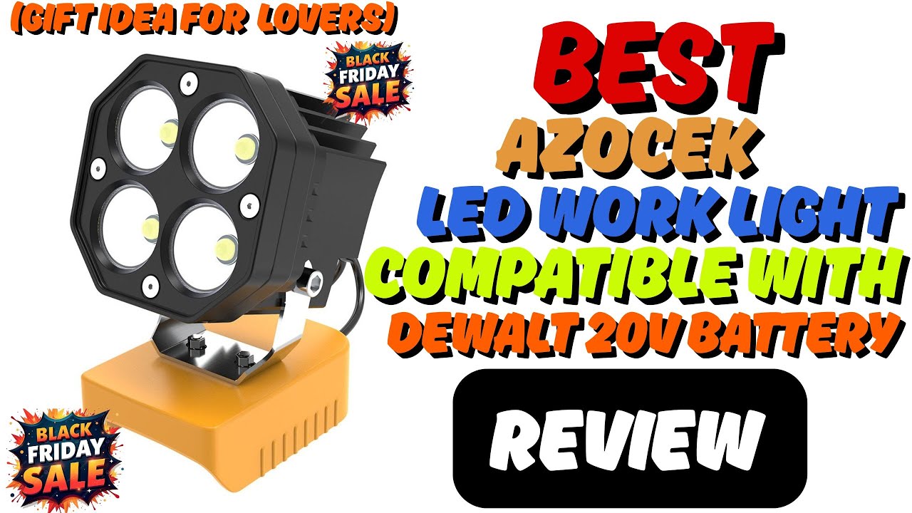 Best Azocek LED Work Light Compatible with Dewalt 20V Battery Review [EXPOSED]