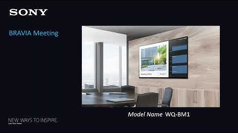 Tech Tuesday:  BRAVIA Pro Displays:  Interactive Meeting & Display Management
