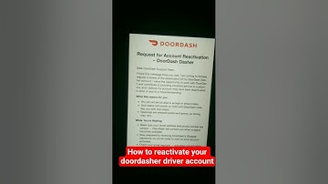how to reactivate your doordasher #doordash #doordashdriver #reactivate