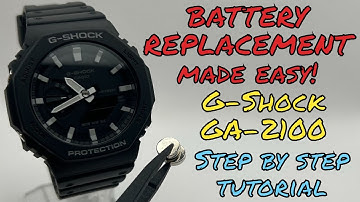 Replacing G Shock GA-2100 Battery MADE EASY! Step By Step Tutorial (5611 Module)