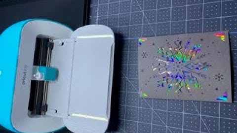 How to make a Snowflake Card on Cricut Joy