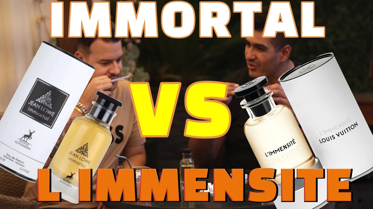 MAISON ALHAMBRA IMMORTAL VS LIMMENSITE DE LOUIS VUITTON. COMPARATIVA. 