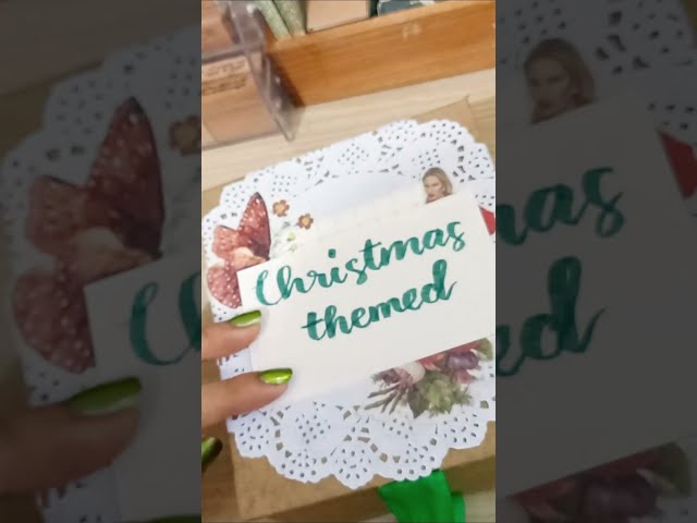 ASMR Journal 🎄 Decorating my Christmas Journal box class=