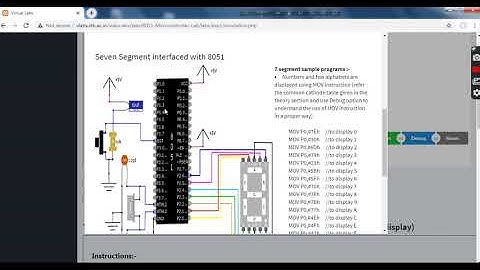 SRIST_RUPANJALI TALAPATRA_ETCE_5TH SEM_VIRTUAL LAB MCES _INTERFACING SEVEN SEGMENT DISPLAY WITH 8051