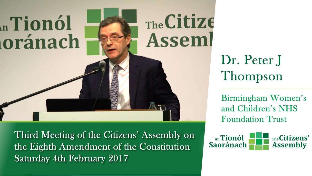 Dr. Peter J Thompson, Birmingham Womens & Childrens NHS Trust