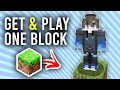 How To Play One Block In Minecraft - Full Guide