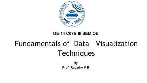 Video 1: Fundamentals of  Data   Visualization Techniques