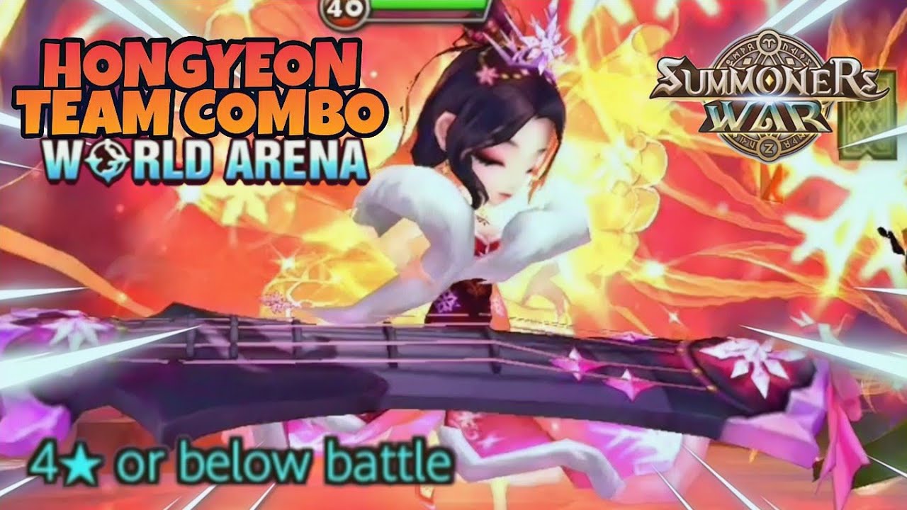 Hongyeon Team Combo in World Arena Ep. 3 - Summoners War