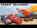 Cars Toys Lightning McQueen Rocket Challenge With Funny Funlings
