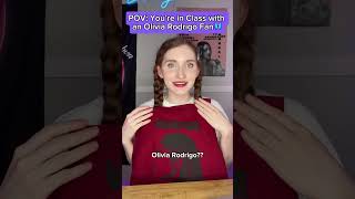 POV: You’re in Class with an Olivia Rodrigo Fan🦋