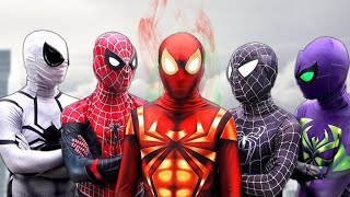 SPIDER-MAN vs VILLAIN World Story || New FIRE-SUPERHERO is Kind ?? ( Amazing Stunts Action#spiderman