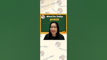 Word for Today #precis #vocabularyenglish #vocabulary #vocabularywords #vocab #definitionofprecis