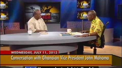 Ghanaian Vice President John Dramani Mahama Discuss New Autobiography