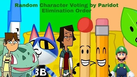 Random Character Voting by Peridot Elimination order!