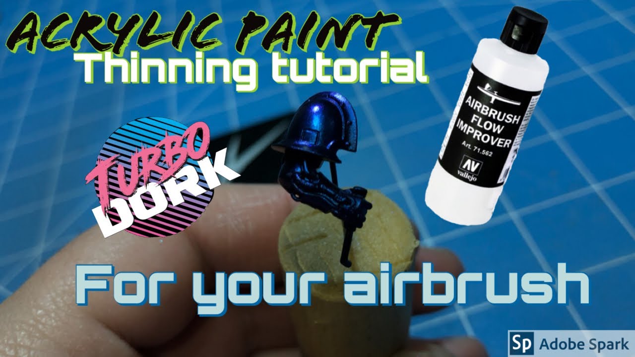 How to thin your acrylic paints for an airbrush: Turbodork Noise