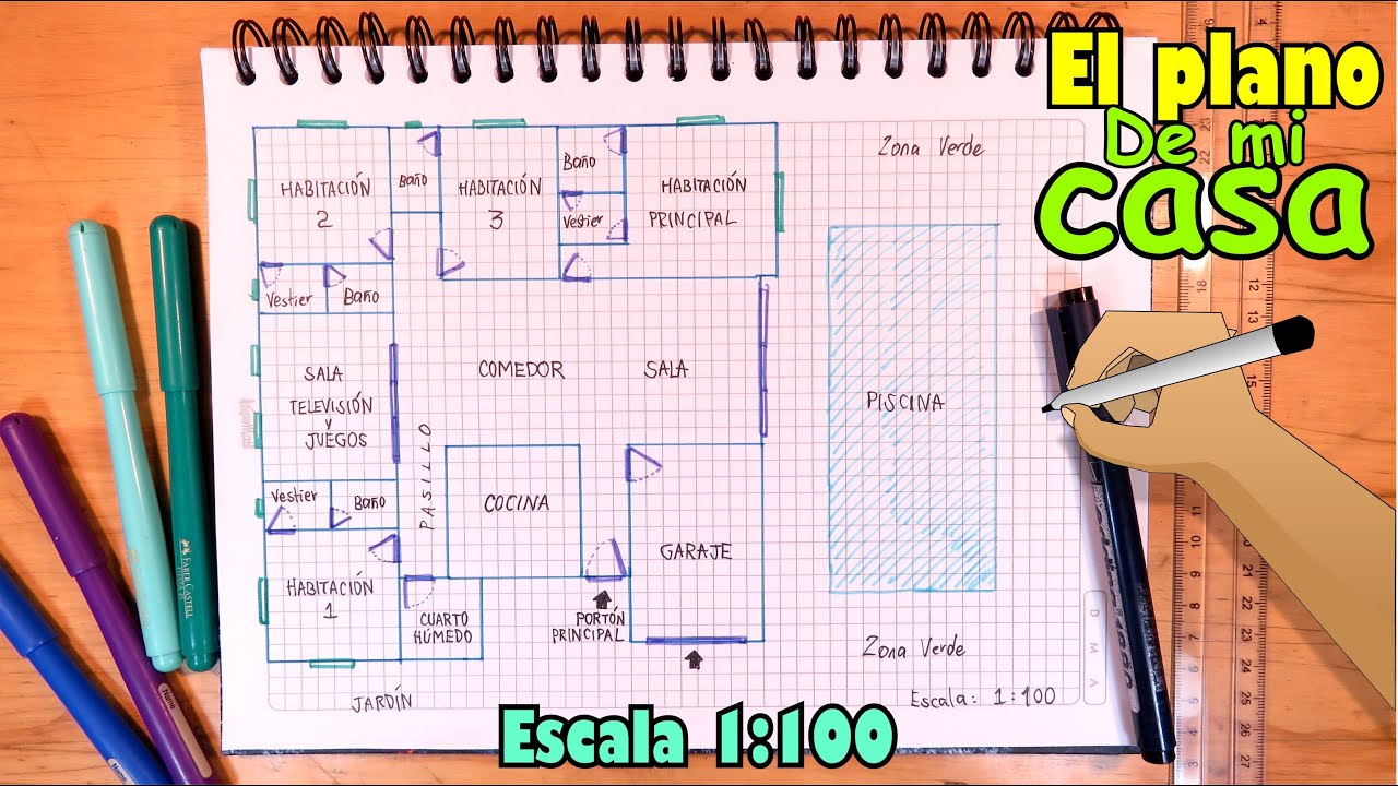 Aprende a dibujar un BOCETO para el plano de tu Casa Escala 1:100 - thptnganamst.edu.vn