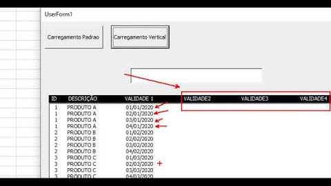 Como Exibir dados no Listbox Horizontal X Listbox Vertical