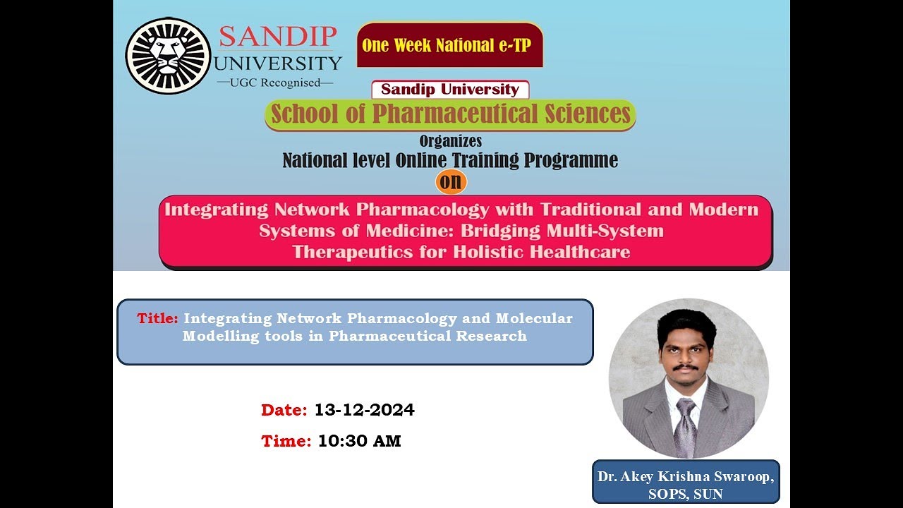 Online workshop on Network Pharmacology