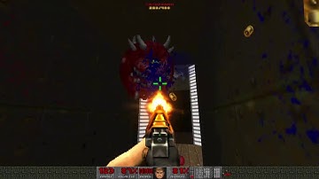Doom 2 Level 26 The Abandoned Mines BRUTAL DOOM version 21 with metal music in ultra widescreen