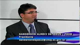 23.09.2013 Na Tribuna Vereador E Presidente Da Cmsj Sanderson De Jesus - Sessão Ordinária