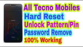 All Tecno Hard Reset||Unlock Pattern/Pin/Face/Password/Fingerprint Remove 100% Working By Tech Babul