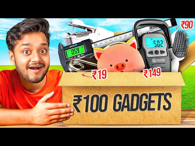 I tried ₹100 Saste Gadgets!! class=