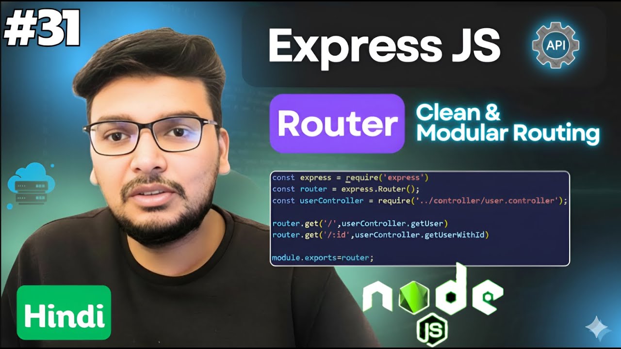 Node.js Express Router Explained | Clean & Modular Routing Express.js| Structure Large APIs Like Pro