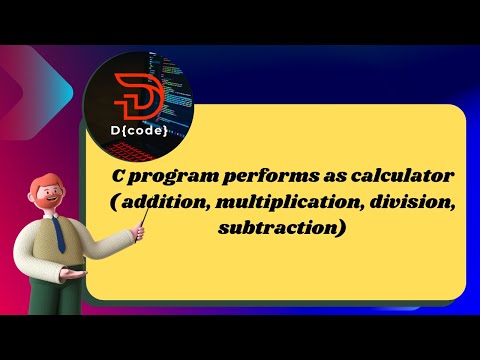 #01 Calculator program using c language