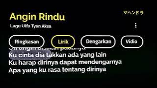 Mentahan Cpp Lirik Lagu Angin Rindu Story Wa 30 Detik