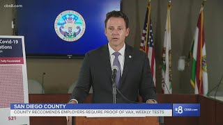 "in the last 30 days, 92% of new covid cases in san diego county are
unvaccinated," said chair nathan fletcher.