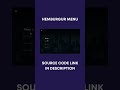 Animated Hemburgur Menu | HTML CSS JavaScript  #html #css #menu