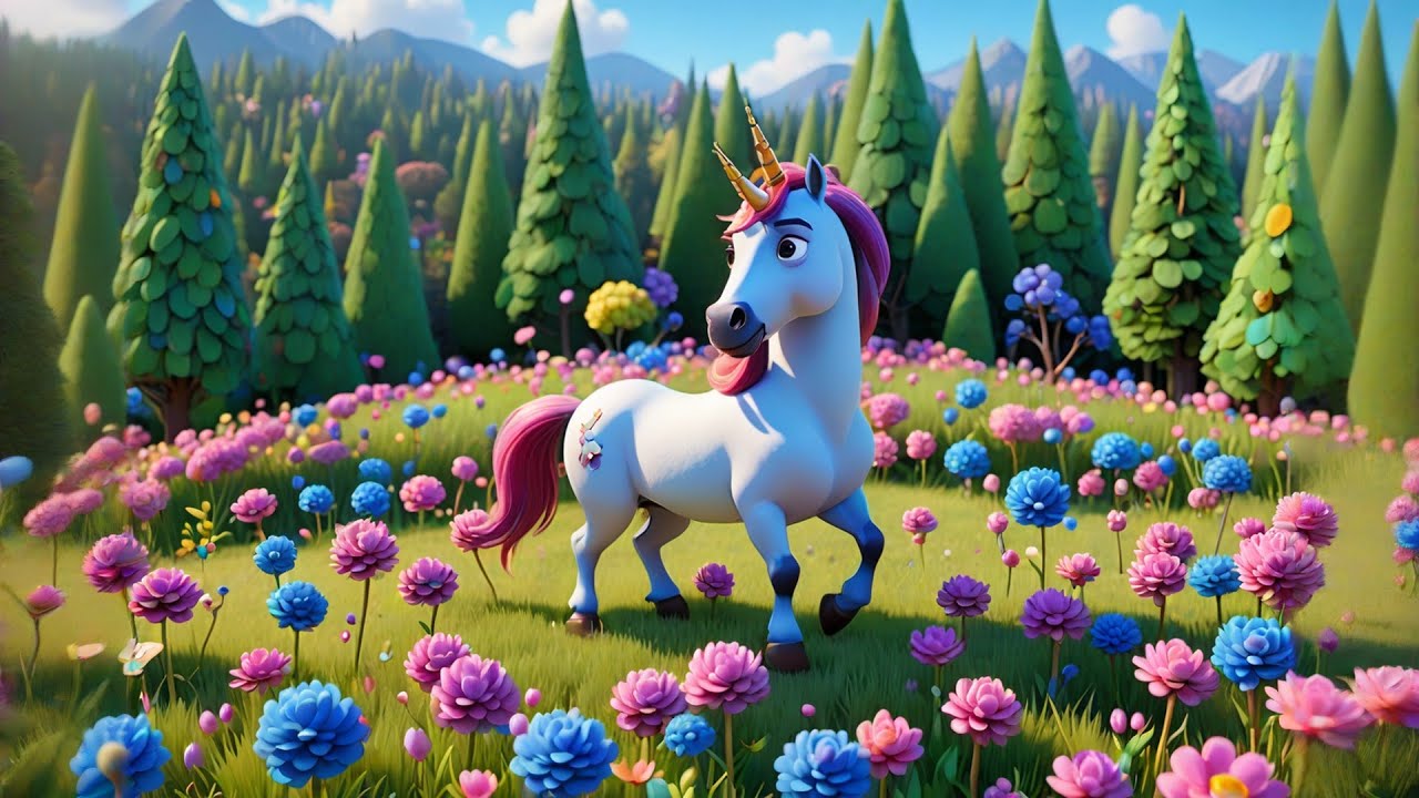 Color the Unicorn's Horn! 🦄🎨 | Funny Unicorn Song for Kids