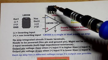 Op Amp IC Explanation Operational Amplifier Integrated Circuit by Electronzap Electronics