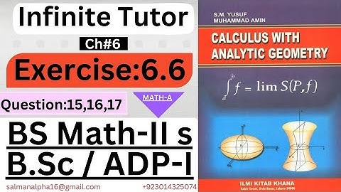 Ch#6|Ex:6.6|Q.15,16,17|Pedal Equations|BS Math-A smester-2|B.Sc/ADP-1 Math-A|Calculus[SM Yusuf]