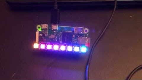 Raspi Zero W with blinkt