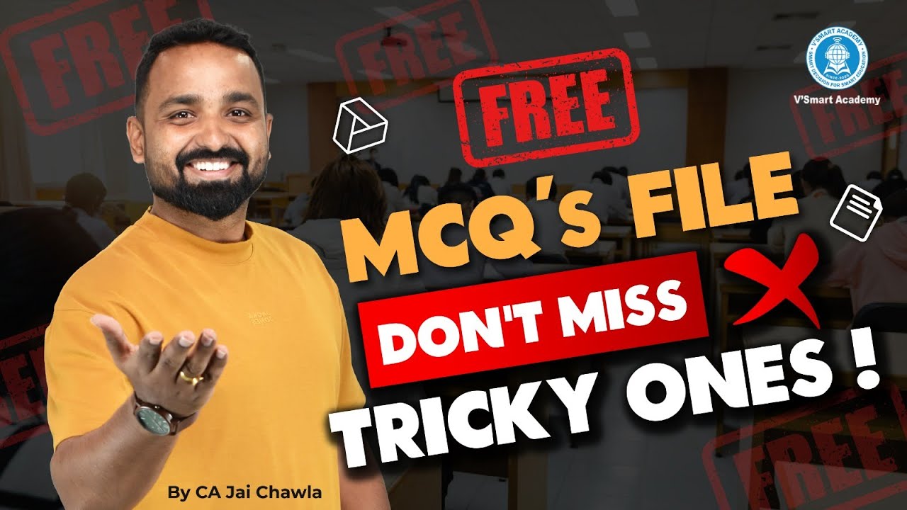 All ICAI MCQs in One Place🔥| Trickiest Market Questions + Expert Guidance | By CA Jai Chawla