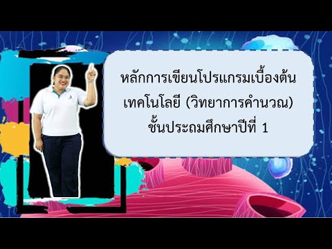 เรื่องหลักการเขียนโปรแกรมเบื้องต้น  วิทยาการคำนวณ  ป.1