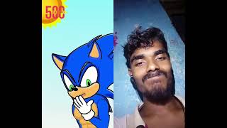 Sonic VS Red Sonic Kid - Meme CoffinDance#shorts