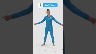 Giraffe Pose 🦒 (Talasana) #shorts #yoga