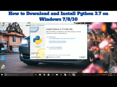 How To Download And Install Python 3.7.4 On Windows 7/8/10 | TechApexz