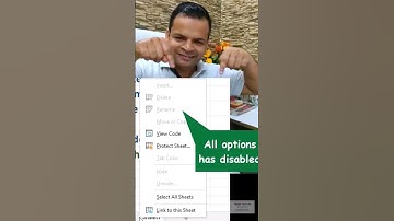 Disable insert, delete, rename, move & copy, hide and unhide in excel 😭 #excel #vikominstitute
