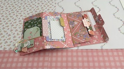 ✨ One Sheet Wonder ✨ Multi-Pocket Fold Out Folio - TUTORIAL 12x12 Paper