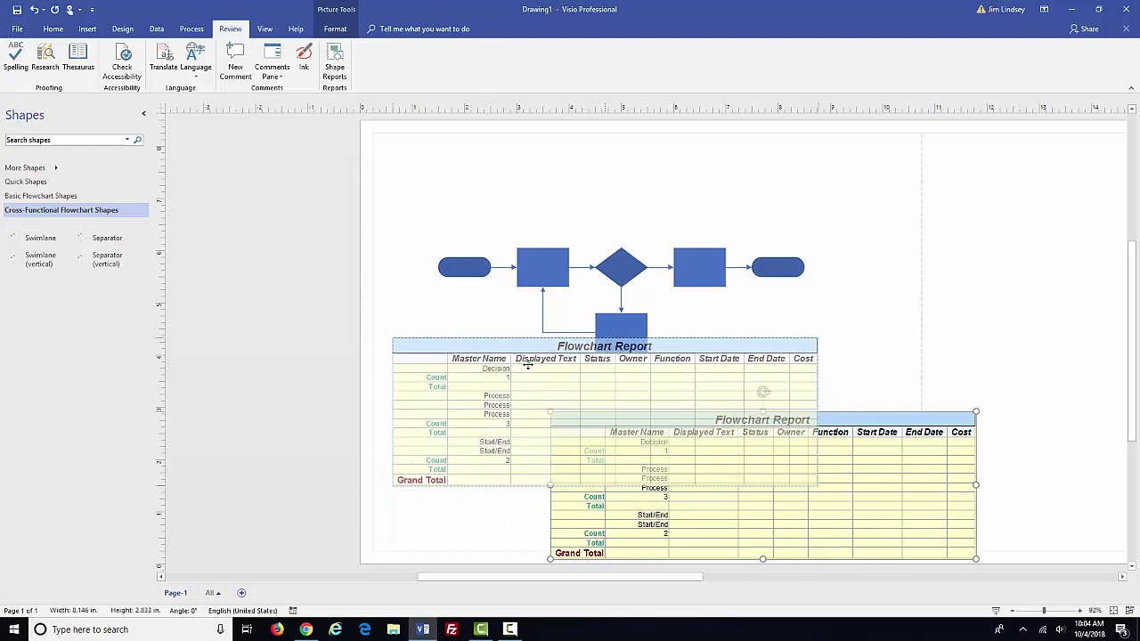 Visio Reports as Visio Shapes YouTube