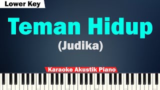 Judika - Teman Hidup Karaoke LOWER KEY/Pria