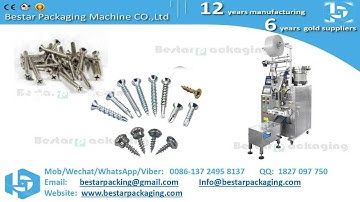 Screws, nuts counting & sealing packing machine with weight alternative device and automatic stop